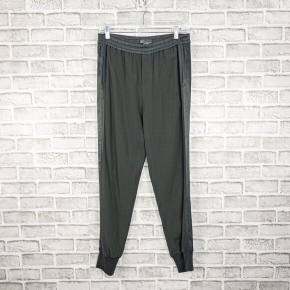 VINCE size Small Gray Jogger Pants silky viscose side panel - Picture 10 of 10